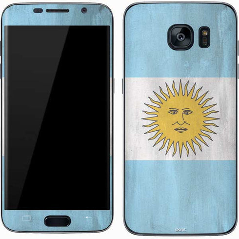 Argentina Flag Distressed Galaxy S7 Skin